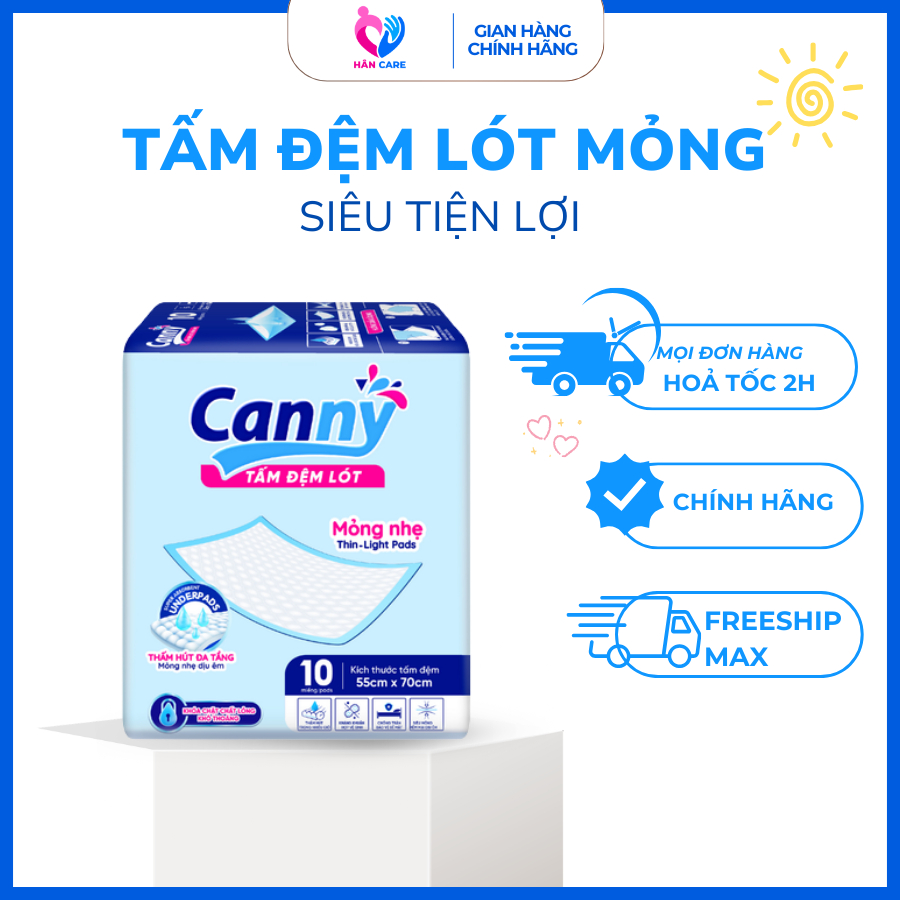 [ 55*70 ] Tấm Đệm Lót Mỏng Nhẹ Canny Bảo Vệ Chống Tràn, Tấm Đệm Lót Mỏng Siêu Mềm Mại, Thấm Hút Tốt