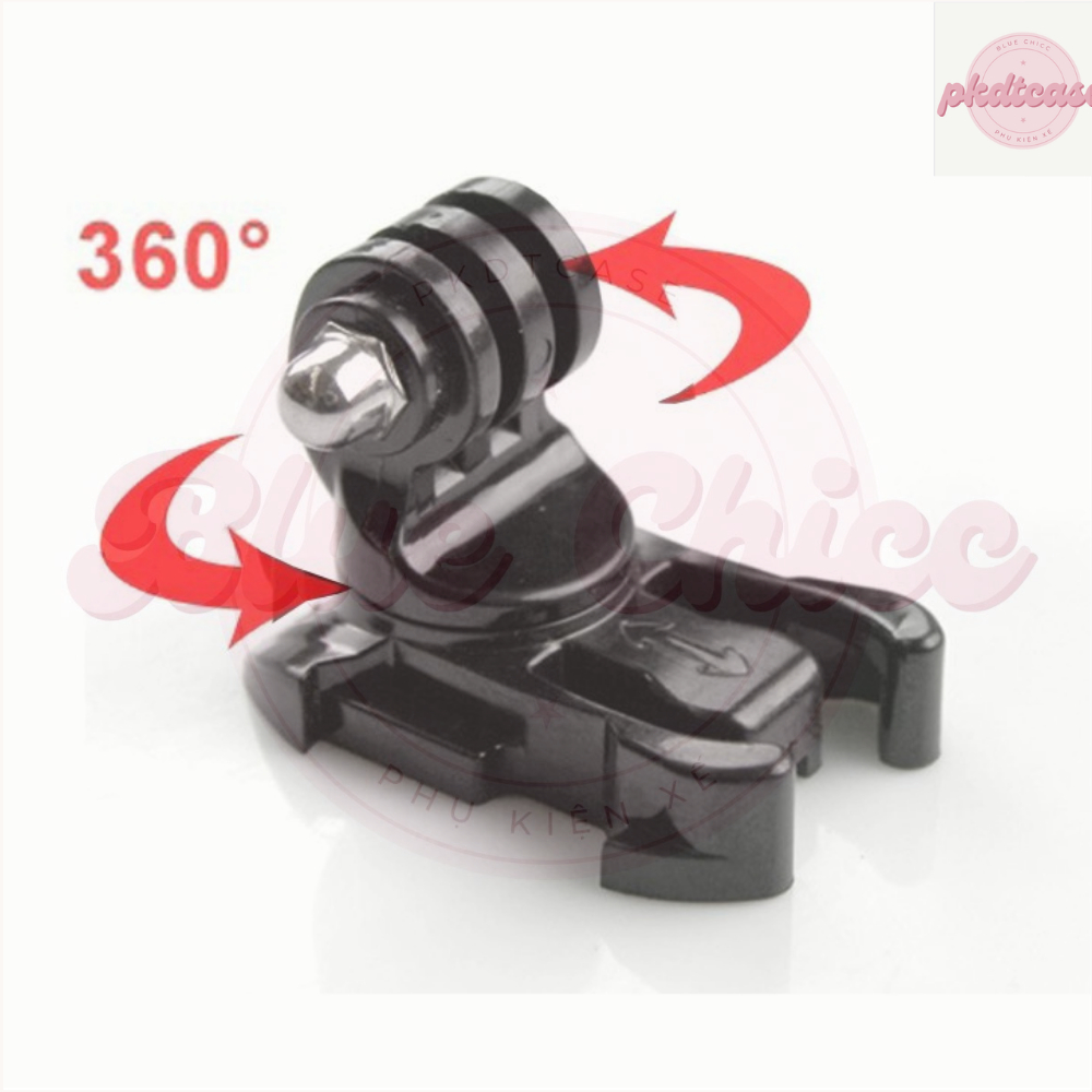 Mount gài xoay được 360 độ cho GoPro, Sjcam, Yi Action,... & điện thoại,kẹp điện thoại [BLUE CHICC]