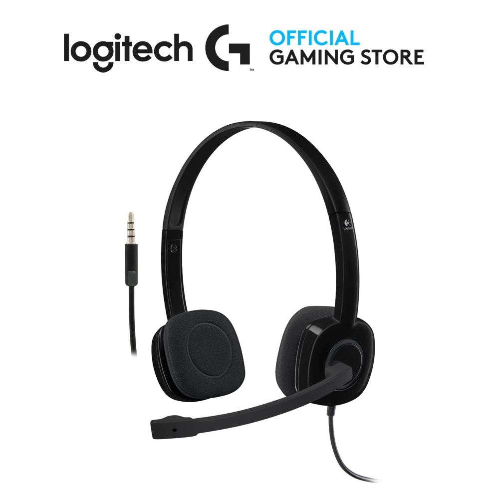 Logitech H151 Stereo Headset - Noise-Cancelling Mic, Single 3.5"