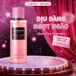 Xịt Thơm Body Mist LA BOUM 250ML Nữ Có Nhũ Hương Trái Cây Tươi Mát & Ngọt Ấm Tầng Hương