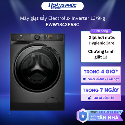 Máy Giặt Sấy Electrolux Inverter 13/9kg EWW1343P5SC {Ship HCM 0Đ}