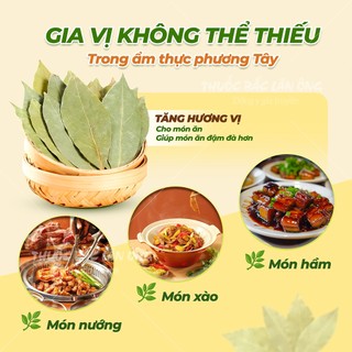 Lá nguyệt quế khô 100g, lá bay leaf, viết điều ước, decor trang trí, gia vị nấu ăn thơm ngon