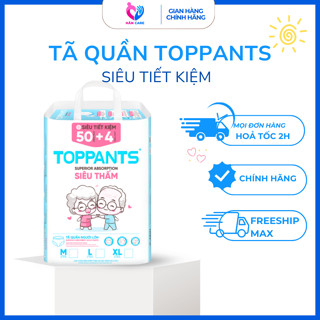 [ BÁN CHẠY] Tã Quần Người Lớn A1, A2, TOPPANTS  Tiết Kiệm, Bỉm Quần Siêu Mềm Mại, Khô Thoáng Đủ Size