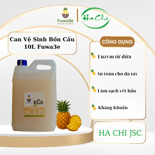 Vệ sinh bồn cầu fuwa3e chai 500ml và refill 10L
