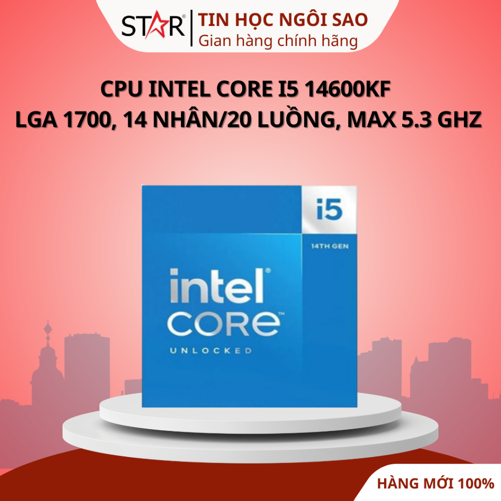 CPU Intel Core i5 14600KF | LGA 1700 - Bảo hành 36 tháng