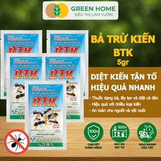 5 Gói Thuốc Diệt Kiến Tận Ổ GreenHome, BTK, Gói 5gr, Hiệu Quả Cao, Dễ Sử Dụng, Diệt Các Loại Kiến