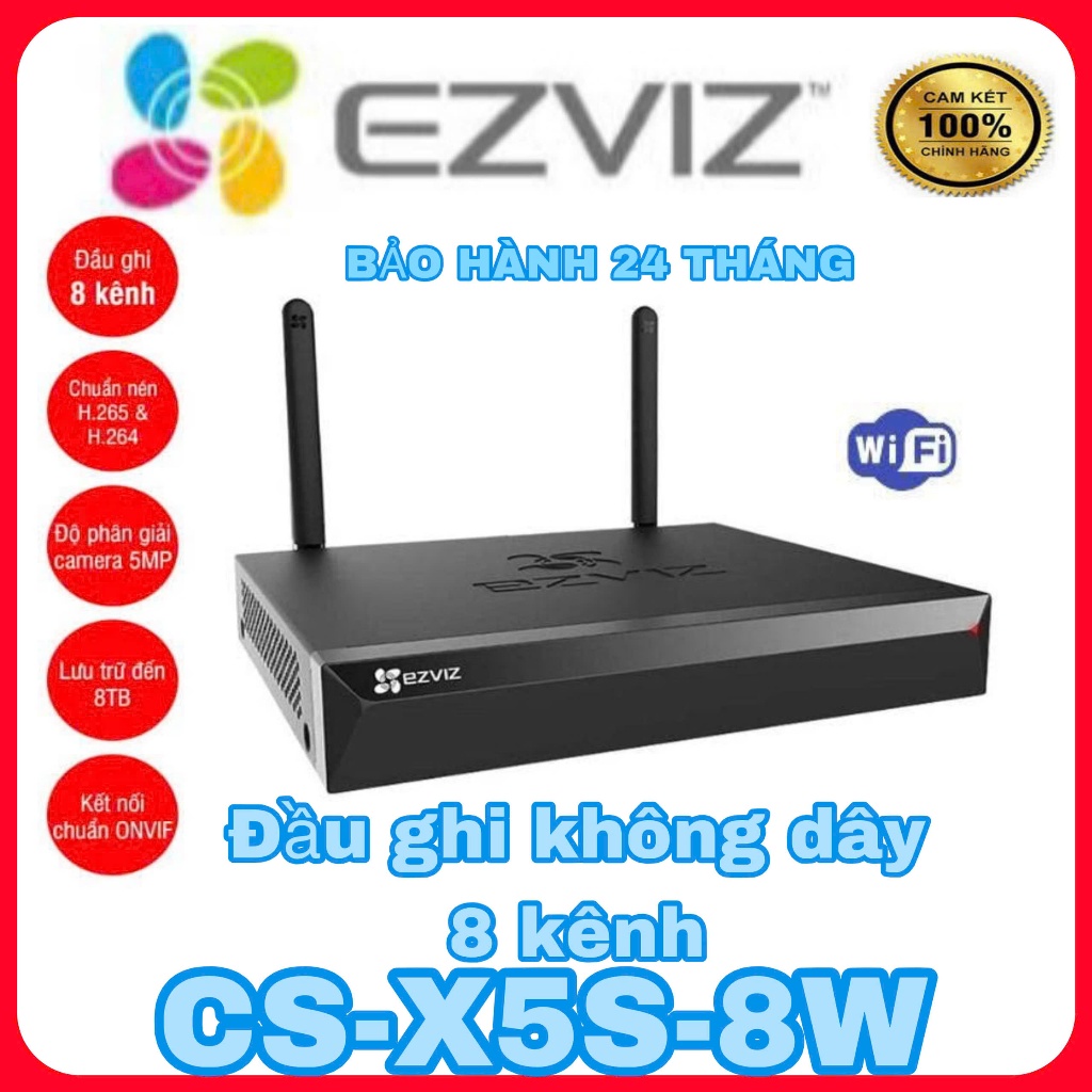 Đầu ghi không dây 8 kênh EZVIZ X5S 8W