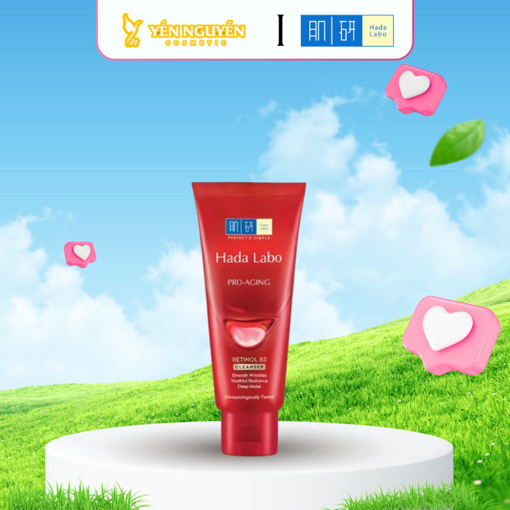 Sữa Rửa Mặt Hada Labo Pro Anti Aging – Làm Sạch Dịu Nhẹ, Hỗ Trợ Giảm Dấu Hiệu Lão Hóa