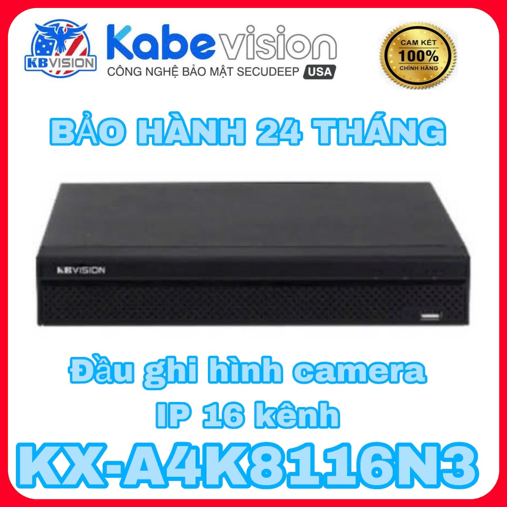 Đầu ghi hình camera IP 16 kênh KBVISION KX-A4K8116N3