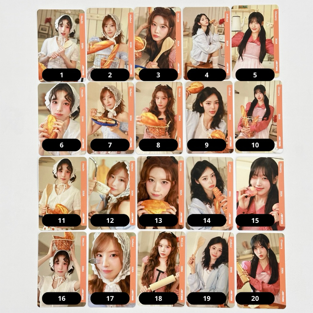 [SẴN] Thẻ ảnh nhóm nhạc ARTMS LOONA HEEJIN HASEUL KIM LIP CHOERRY JINSOUL Objekt Grand Icarus Club