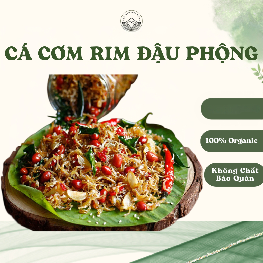 Cá cơm rim lạc, cá cơm rim ăn liền chodinhdienbien