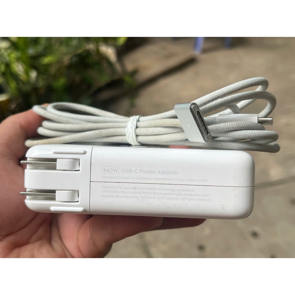 Bán Bộ sạc 140W + dây MS3 cho macbook pro , hàng cũ bóc máy chính hãng