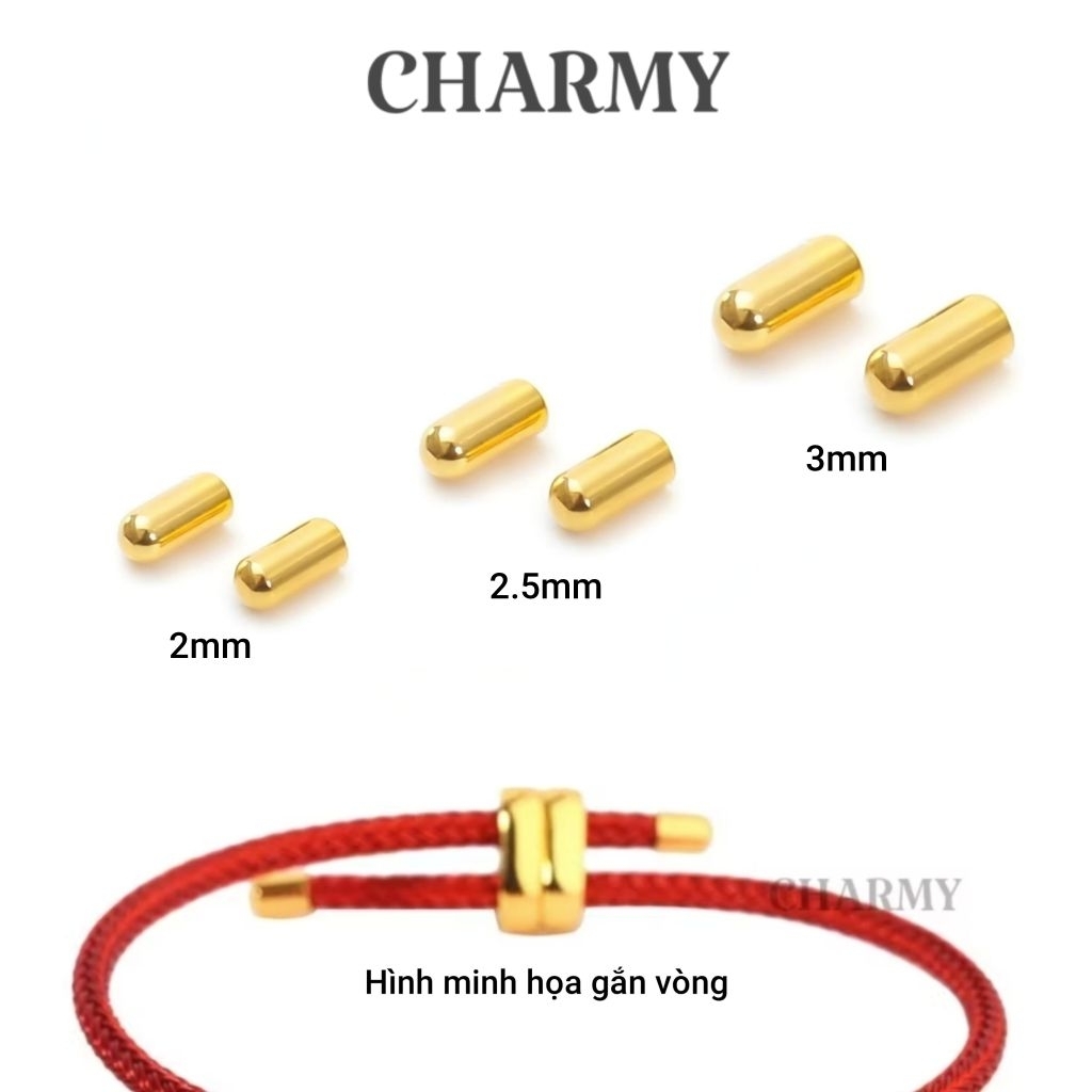 Set 2 Charm chốt đầu dây KH200, Hợp kim cao cấp, Bền màu - Charmy