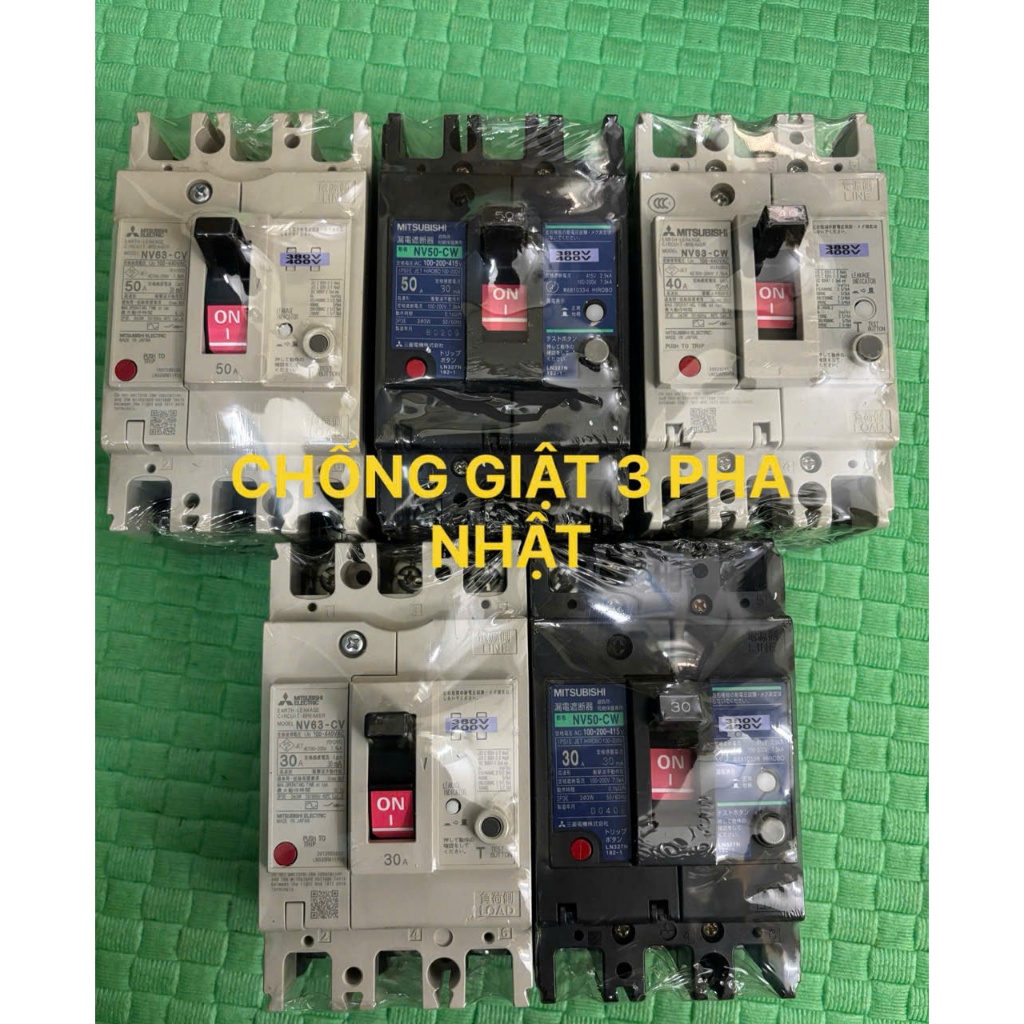 APTOMAT CHỐNG GIẬT NHẬT BẢN 3 PHA 380V-CB CHỐNG GIẬT
