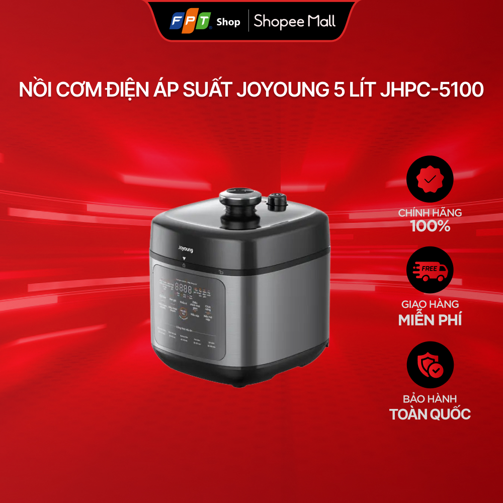 [Chỉ GH tận nơi] Nồi cơm điện áp suất Joyoung 5 lít JHPC-5100