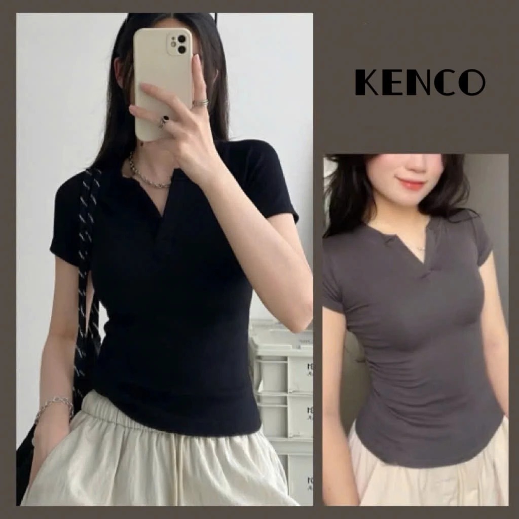 [Peinn] Áo thun cổ trụ tàu ôm body cotton  E44 Kenco Clothing Sài Gòn M305 | BigBuy360 - bigbuy360.vn