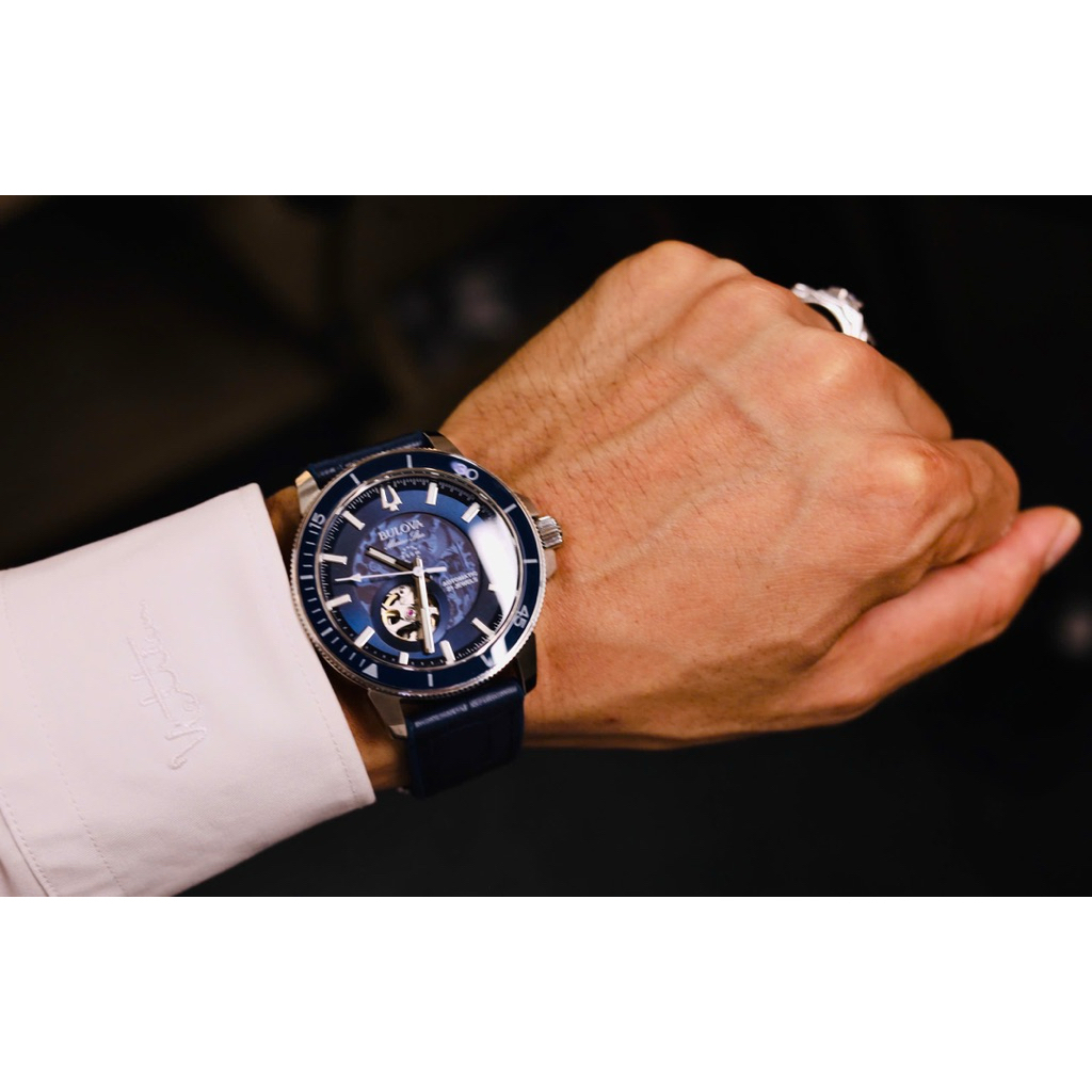 [Chính Hãng 100%] Đồng Hồ Nam Bulova Watch For Men Máy Cơ (Automatic) Kính Khoáng Mặt Siz 45mm Dây D