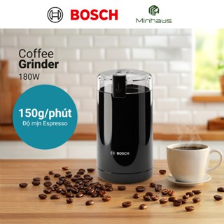 Máy Xay Cafe Cầm Tay Dùng Điện Bosch TSM6A013B Màu Đen, xay mịn hiệu quả, tiết kiệm thời gian - Hàng Chính Hãng