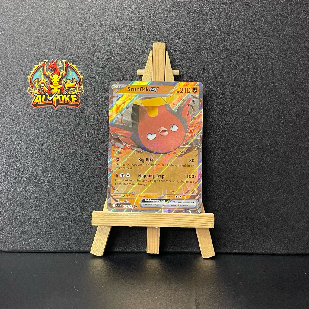 [ AllPoke ] Thẻ Bài Pokemon TCG,Stunfisk ex - 114/217 -M-NM