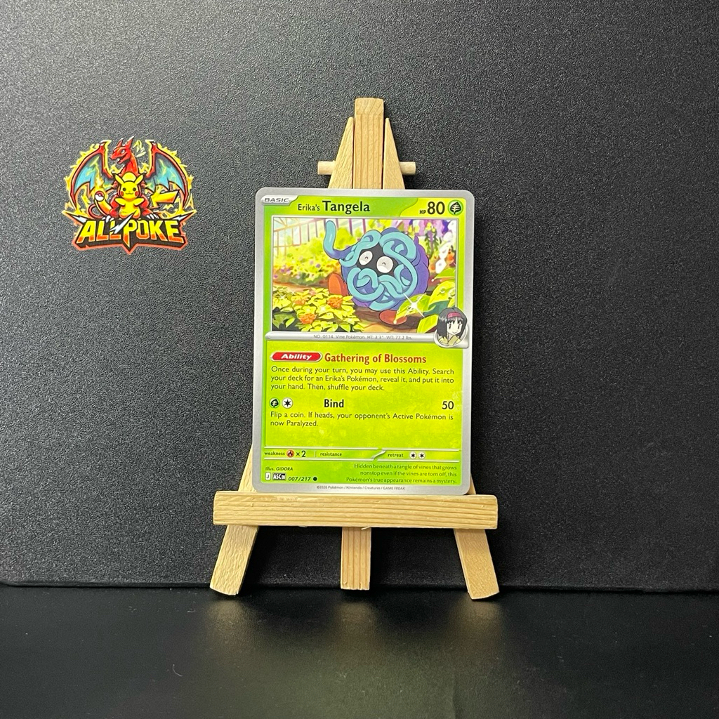 [ AllPoke ] Thẻ Bài Pokemon TCG,Erika's Tangela - 007/217 -M-NM