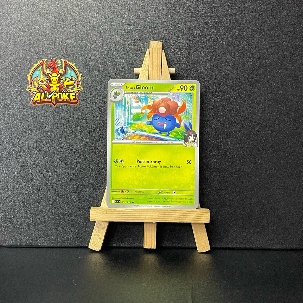 [ AllPoke ] Thẻ Bài Pokemon TCG,Erika's Gloom 002/217 -M-NM