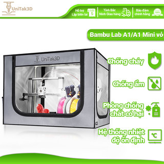 UniTak3D máy in 3D cho Bambu Lab A1/A1 Mini Vỏ, Giảm tiếng ồn, Kiểm soát nhiệt độ không đổi Vỏ máy in 3D LED 3D178G
