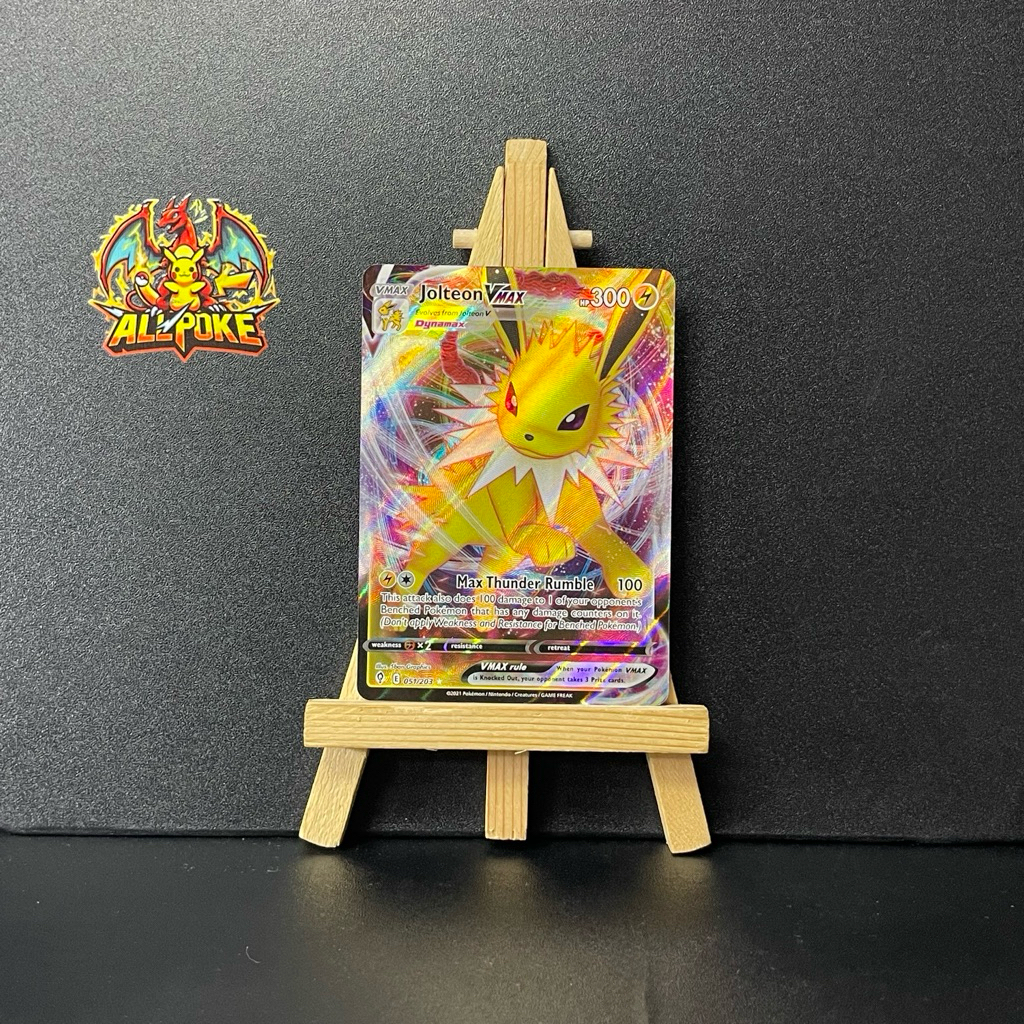 [ AllPoke ] Thẻ Bài Pokemon TCG, Jolteon VMAX 051/203 -Mint