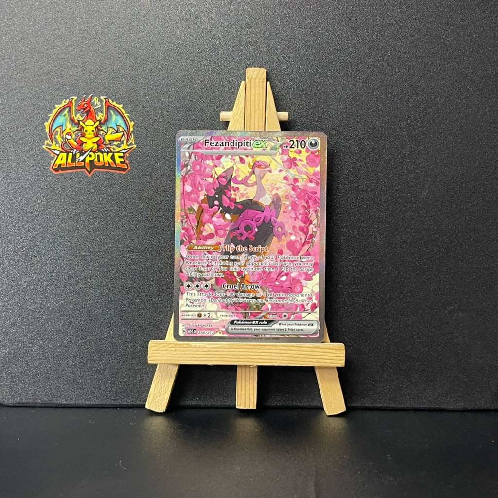 [ AllPoke ] Thẻ Bài Pokemon TCG,Fezandipiti ex - 288/217 - ME: Ascended Heroes -Mint