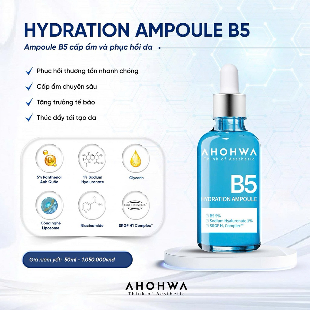 [Chính hãng] Serum phục hồi B5 Ahohwa 50ml