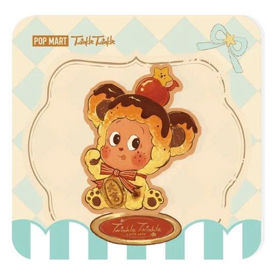 [HÀNG TẶNG KHÔNG BÁN] POP MART Twinkle Twinkle - Savor The Moment - PU Brooch (Lucky Pudding)