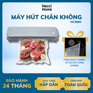 [KHÔNG KÉN TÚI] Máy Hút Chân Không Thực Phẩm Gia Đình Hecci Home HC3800 động cơ mạnh mẽ