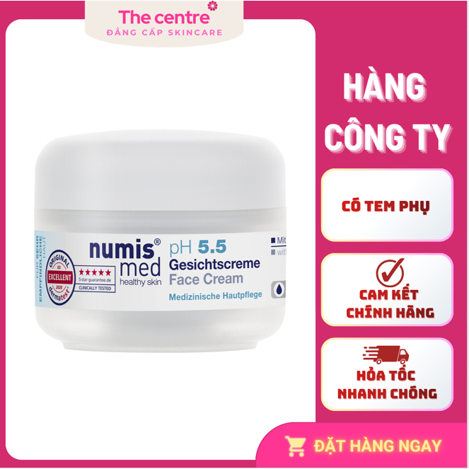 [Hàng cty] NUMIS MED FACE CREAM pH 5.5 – Kem Dưỡng Cho Da Mặt Nhạy Cảm pH 5.5