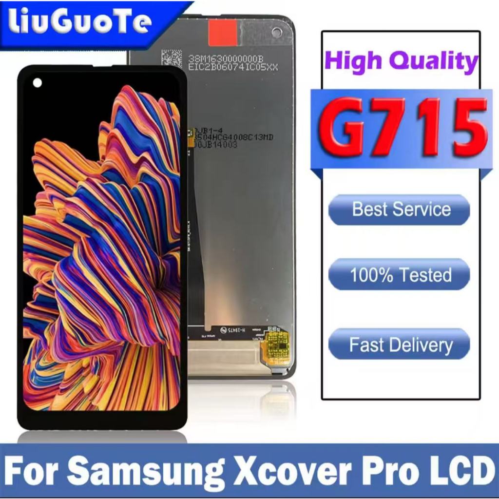 Original Samsung xcover5/6/7/pro2 g715 g525f g736 G556B Màn hình LCD lắp ráp