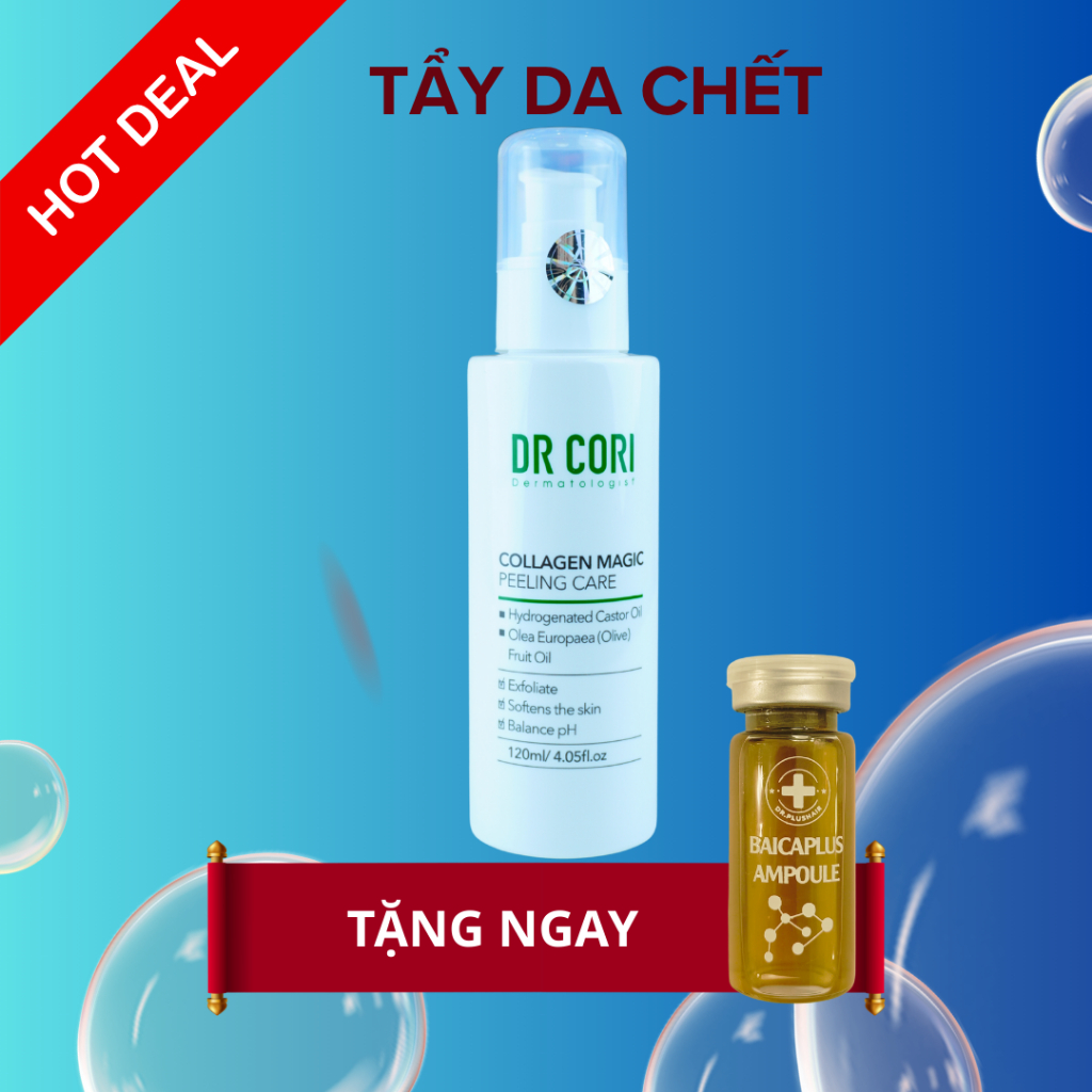 Tẩy da chết size nhỏ Dr Pluscell Dr Cori Collagen Magic Peeling Care 120ml