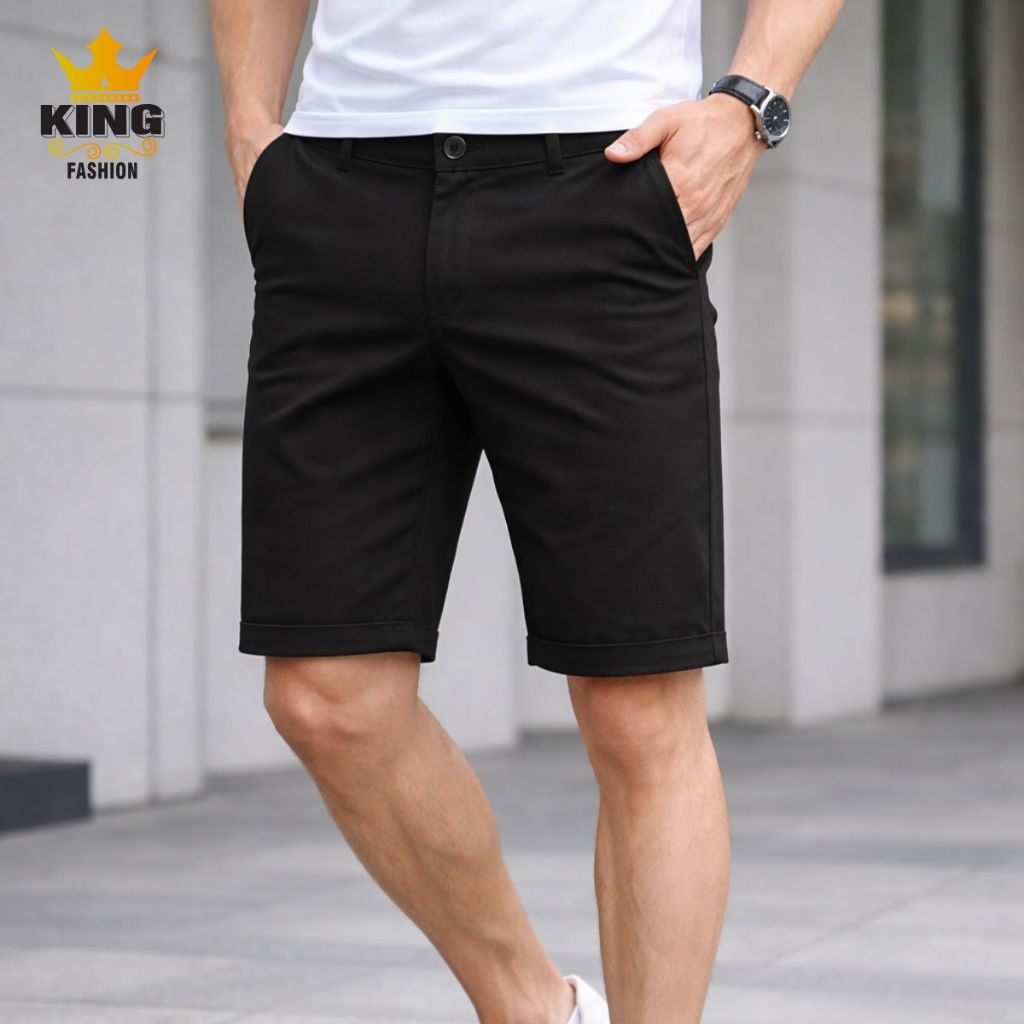 [ Hỏa tốc HCM ] Quần Short Nam KING FASHION Trẻ Trung Năng Động, Vải Cotton Co Giãn 2 Chiều