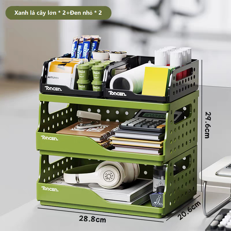 Gấp kệ sách trên bàn Hộp sách, thư mục, tài liệu văn phòng, bàn cho sinh viên, kệ sách