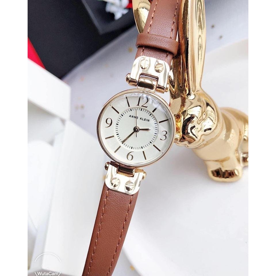 Đông Hồ Nữ Anne Klein 9442CHHY Dây Da Bò Cao Cấp
