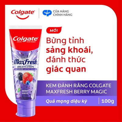 [Quà tặng không bán] Kem đánh răng Colgate MaxFresh Hương nhiệt đới, tinh thể cầu vồng the mát 100g/ tuýp