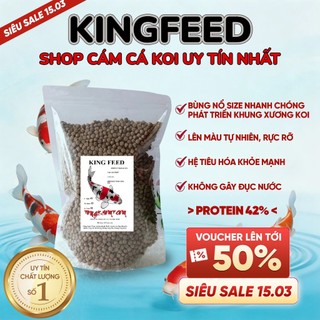 GIÁ HỦY DIỆT-5kg-Cám cá koi King Feed [5kg -5 túi 5 kg] HÀNG CHÍNH HÃNG