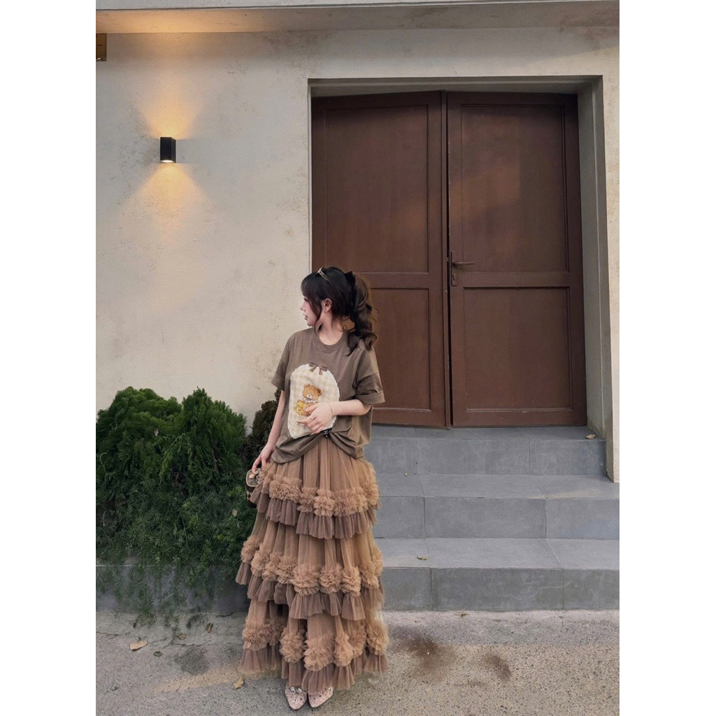 Chân váy tầng QCCC Kiều Trang Basic Kim Anh Bùi Hihi