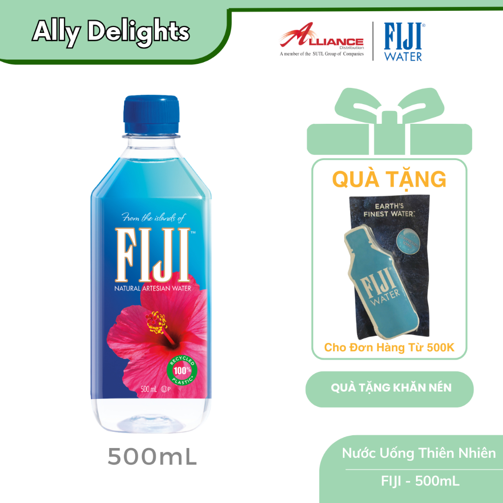 [Earth's Finest Water] Nước khoáng nhập khẩu Fiji 500ml thương hiệu cao cấp số 1 tại Mỹ
