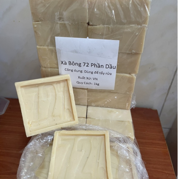 Xà bông 72 phần dầu thủ công,xà bông tẩy rửa,hàng VN