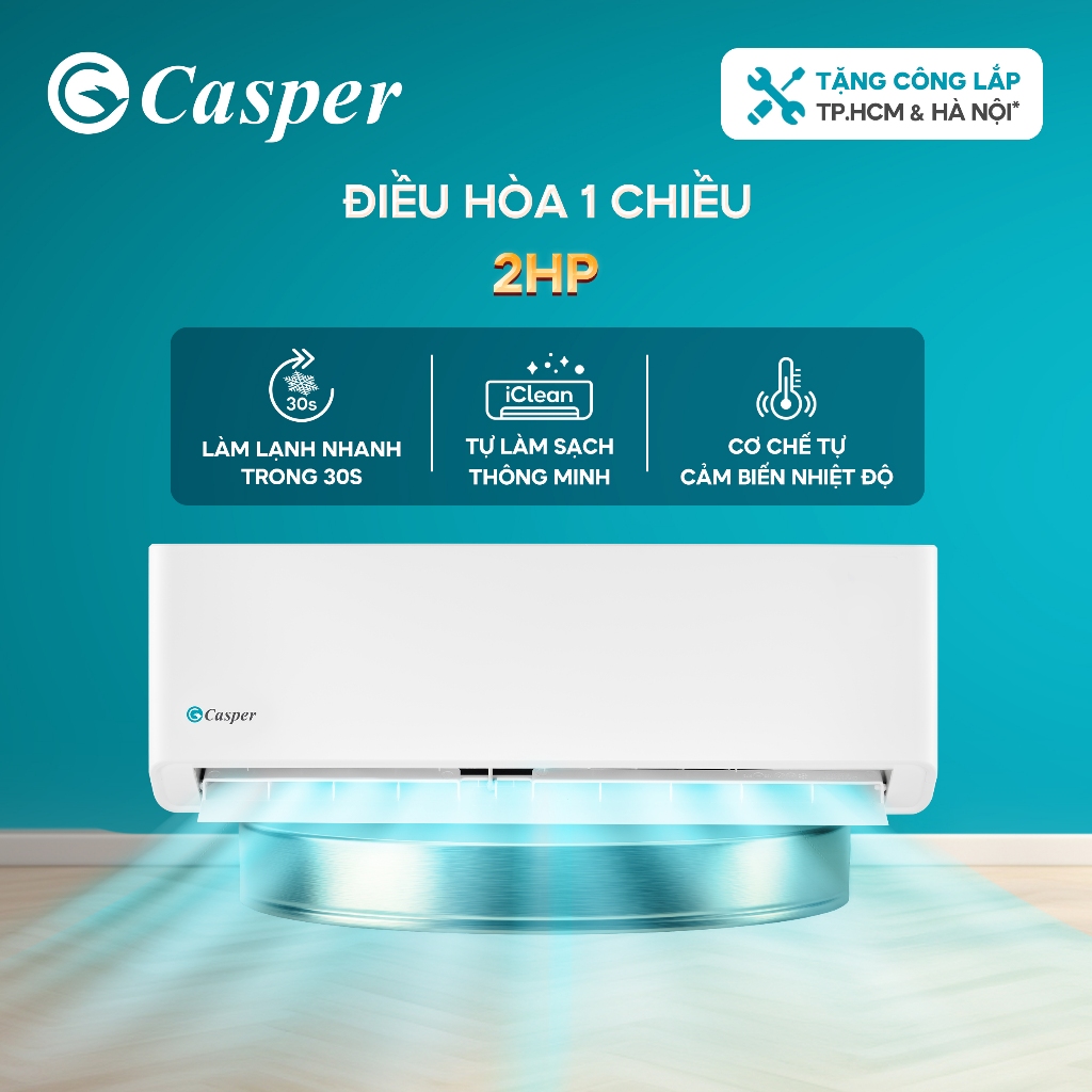 [CHỈ GIAO MIỀN NAM] Máy lạnh Casper cơ (không Inverter) 1 chiều 2HP SC-18FB36A - Chính hãng - Bảo hà