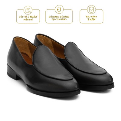 Giày Tây Lười Cao Cấp BELGIAN LOAFER - LF22 - Da Bò Cao Cấp Lót Trong Da Bò Mộc -  Be Classy