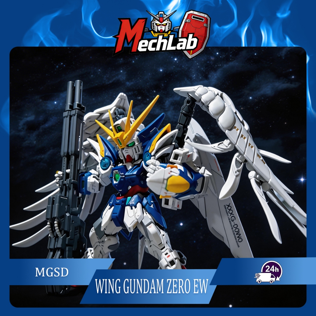 Changlong 1011 MGSD Wing Zero EW Assembly Model Kit with Base & Water Slide Decals Action Figure