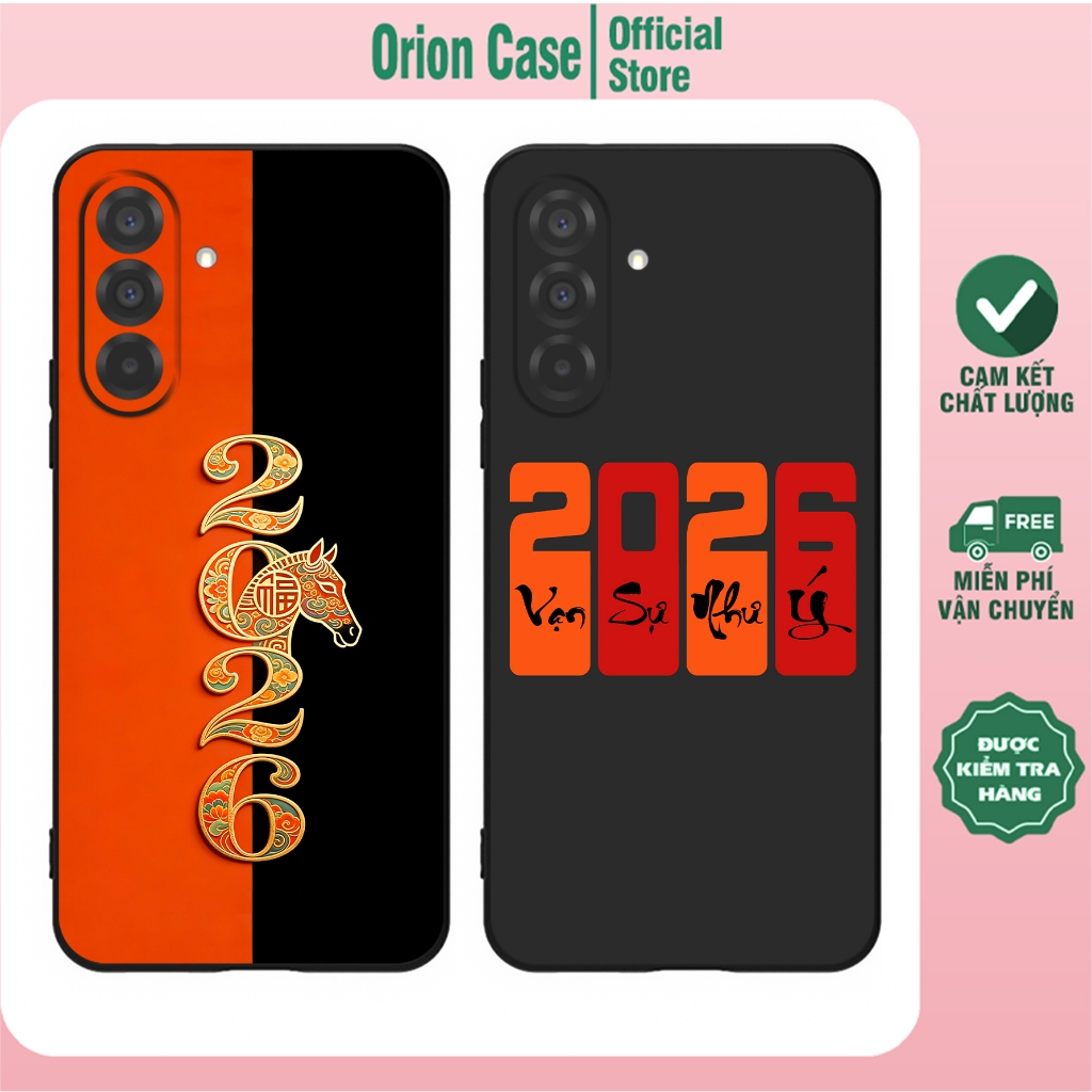 Ốp lưng Samsung A26, Samsung A36, Samsung A56 in hình ngựa 2026 may mắn, thành công
