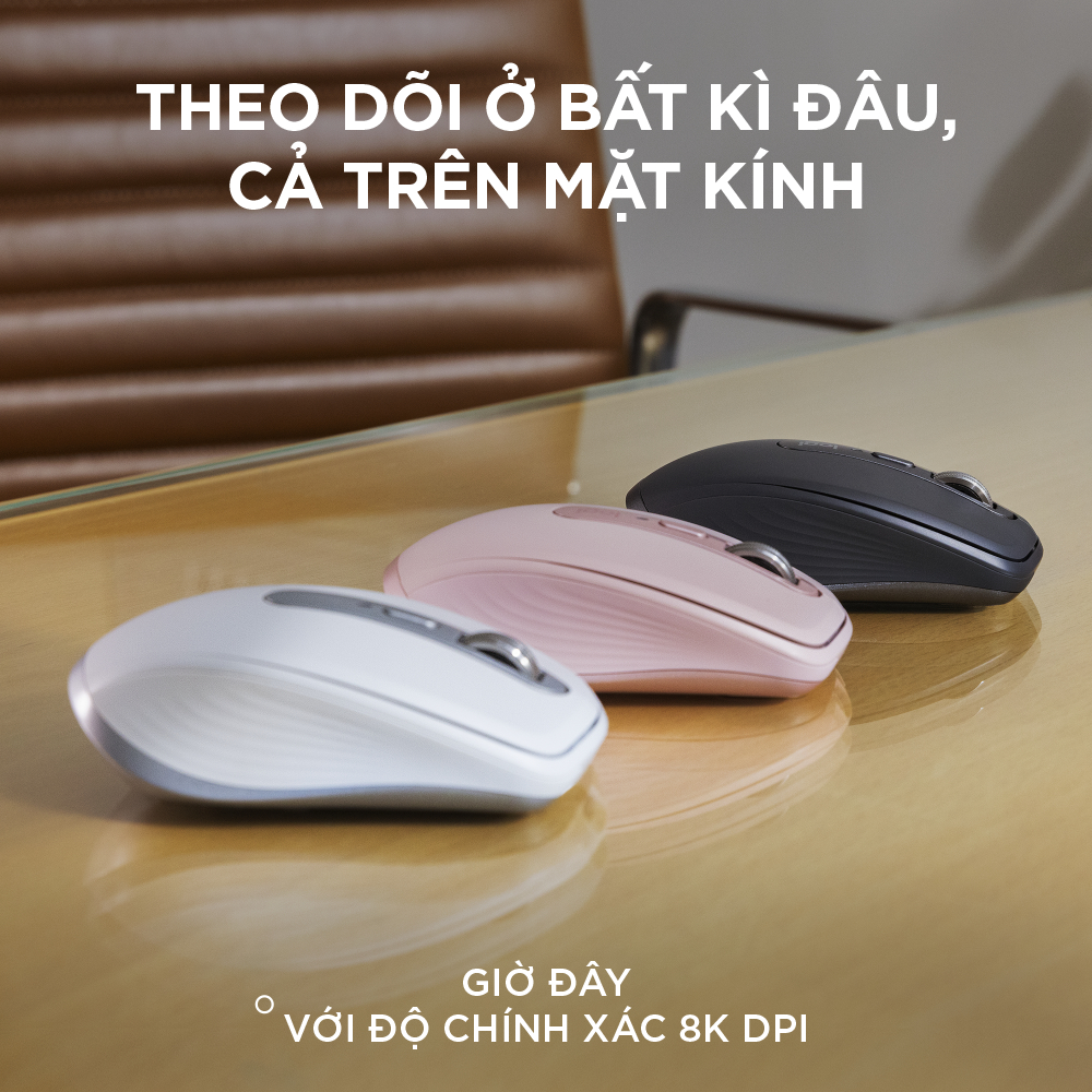 [GAMING] Logitech MX Anywhere 3S Wireless Bluetooth Silent Mouse - 8000 DPI, USB-C, MagSpeed | BigBuy360 - bigbuy360.vn