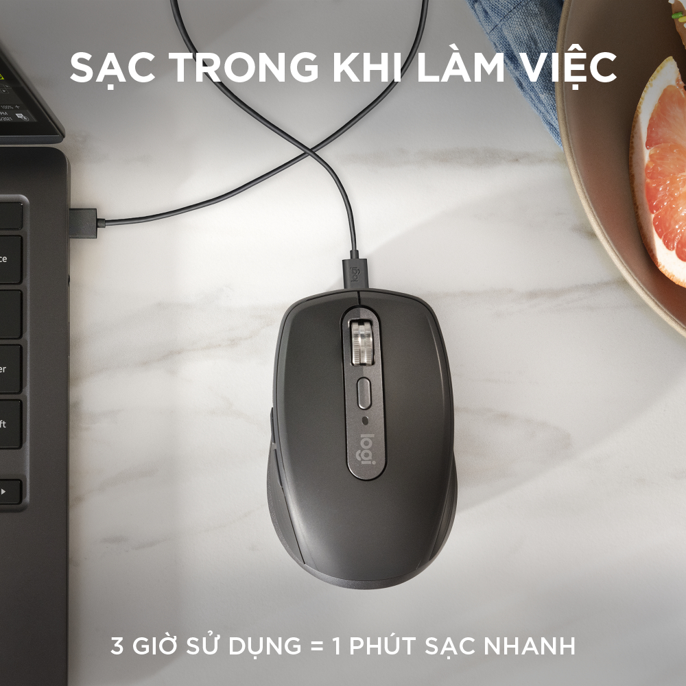 [GAMING] Logitech MX Anywhere 3S Wireless Bluetooth Silent Mouse - 8000 DPI, USB-C, MagSpeed | BigBuy360 - bigbuy360.vn