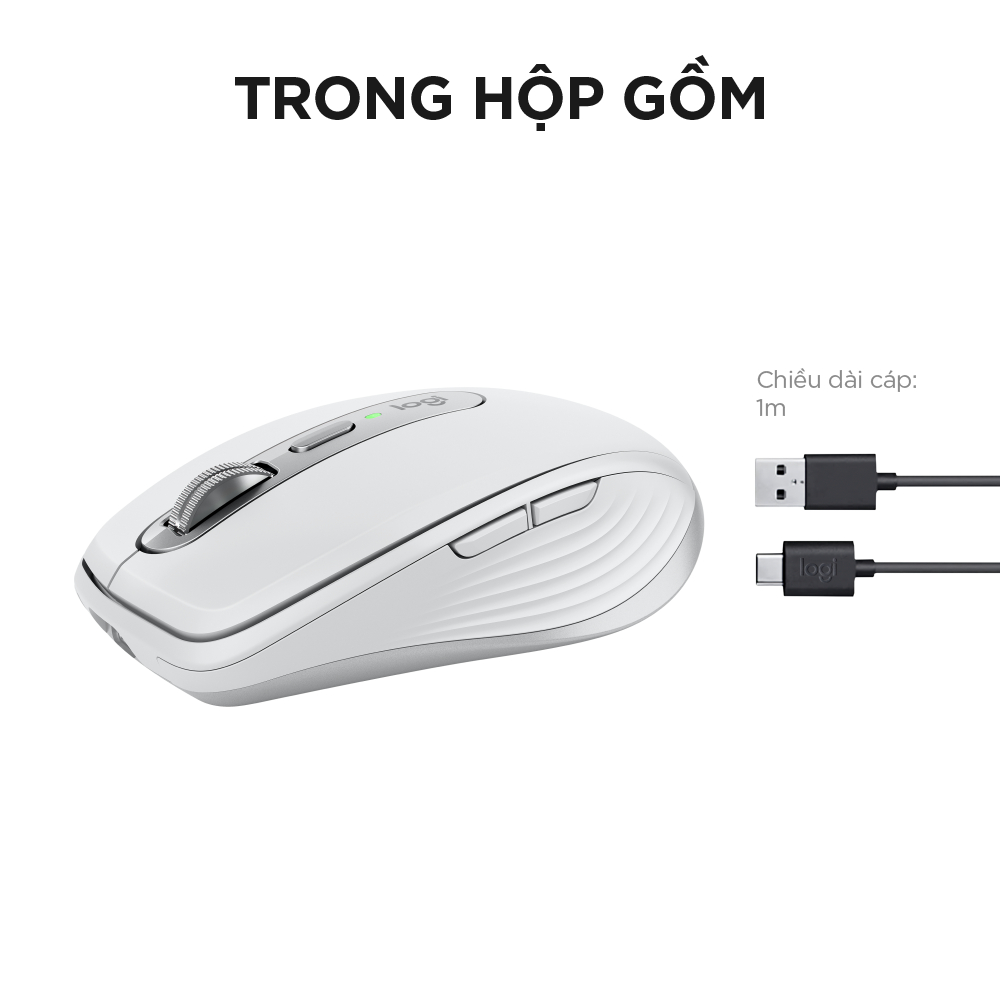 [GAMING] Logitech MX Anywhere 3S Wireless Bluetooth Silent Mouse - 8000 DPI, USB-C, MagSpeed | BigBuy360 - bigbuy360.vn