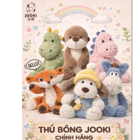 𝐙𝐨𝐥𝐥𝐢 🔥 𝐉𝐨𝐨𝐤𝐢 🔥 [Chính hãng] Thú nhồi bông thương hiệu Jooki💥Gấu bông nhập khẩu